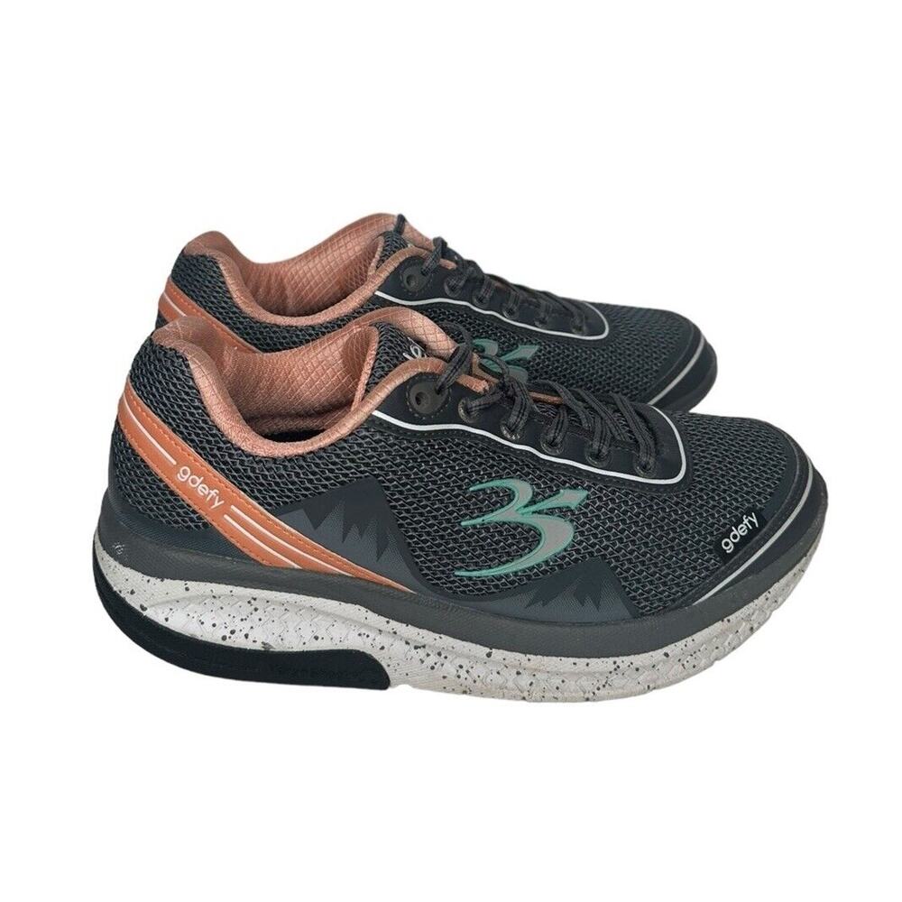 Gdefy Gravity Defyer Mighty Walk Athletic Pain Relief Shoes Grey Women Size 8.5